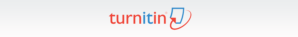 Decorative banner showing the Turnitin software logo