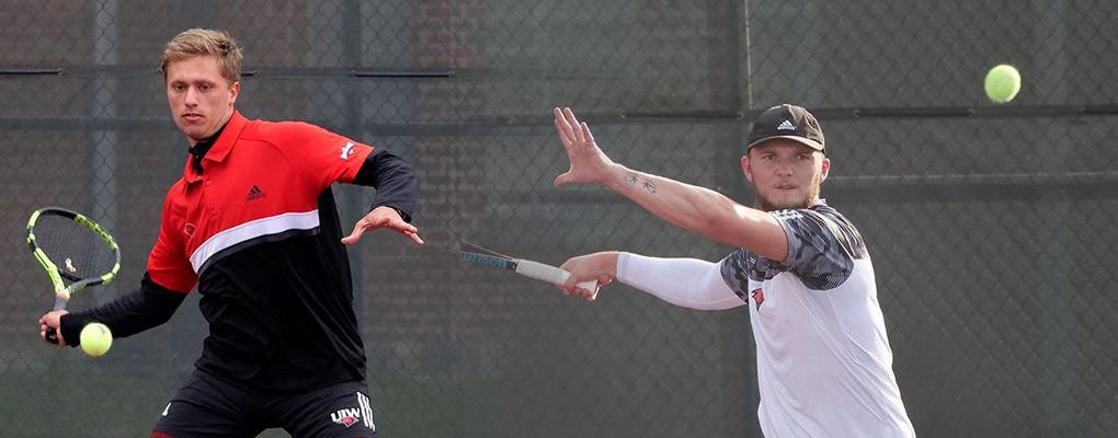 Moriter and Dyer compete in tennis match