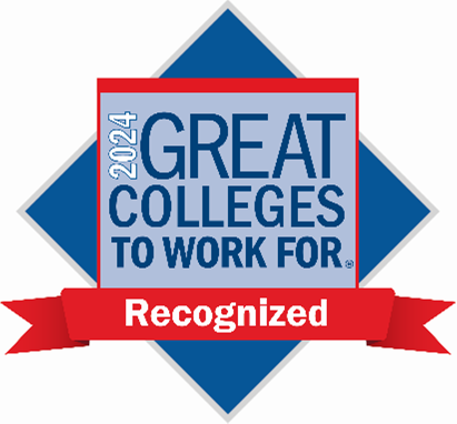 Honor roll badge for  2024 Great Colleges to Work For