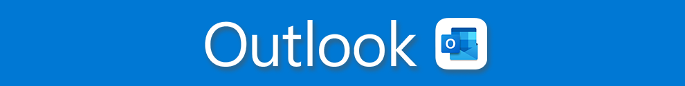 Decorative banner showing Outlook logo