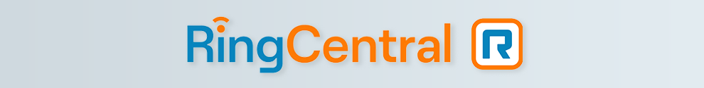 Decorative banner showcasing the RingCentral logo and app icon