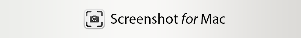 Decorative banner shwoing the screenshot software for mac