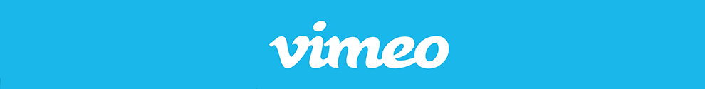 Decorative banner with Vimeo platform logo