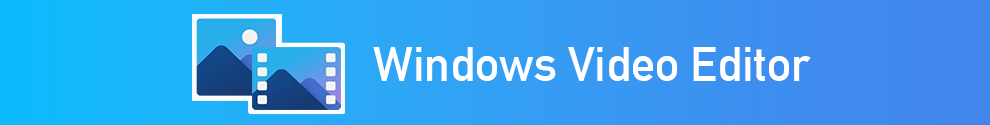 Decorative banner showing Windows Photo software logos
