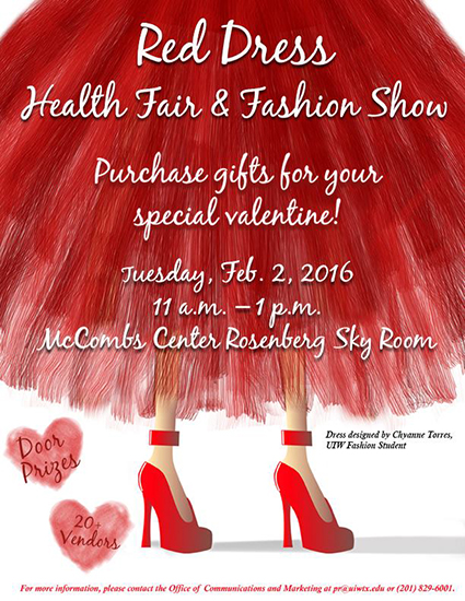 2016 red dress health fair & fashion show