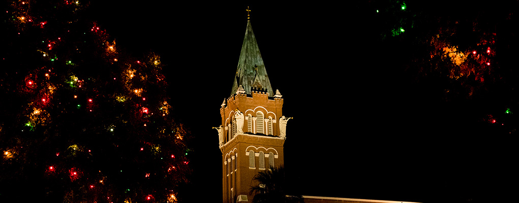 Steeple during light the way