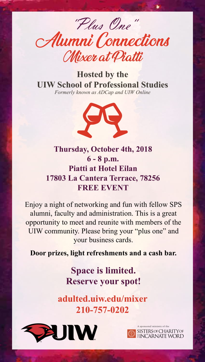 UIW Alumni Connections Mixer 2018