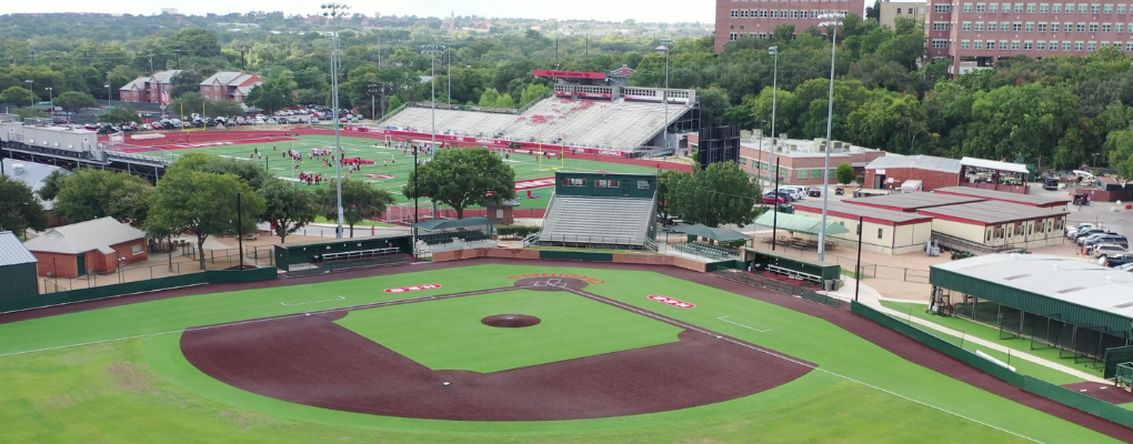 An aerial view of the UIW athletics complex