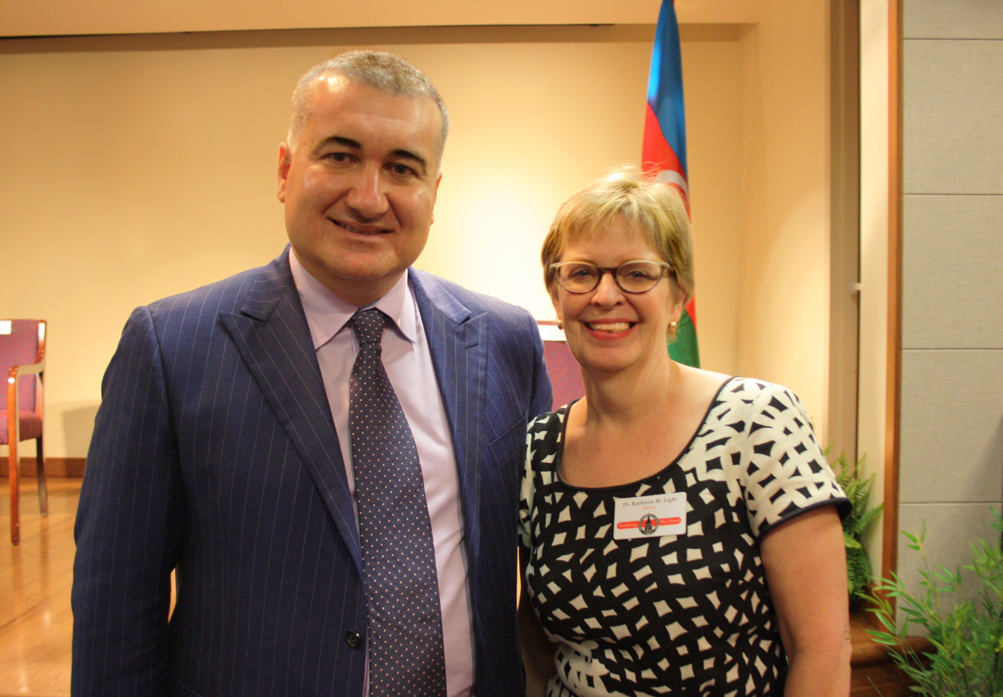 Elin Suleymanov and Dr. Kathi Light