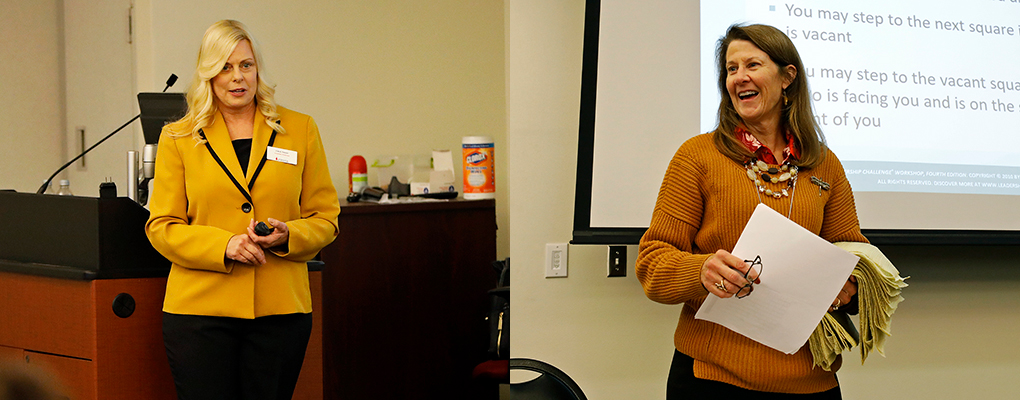 Dr. Chris Nesser and Dr. Lynn Downs lead a presentation