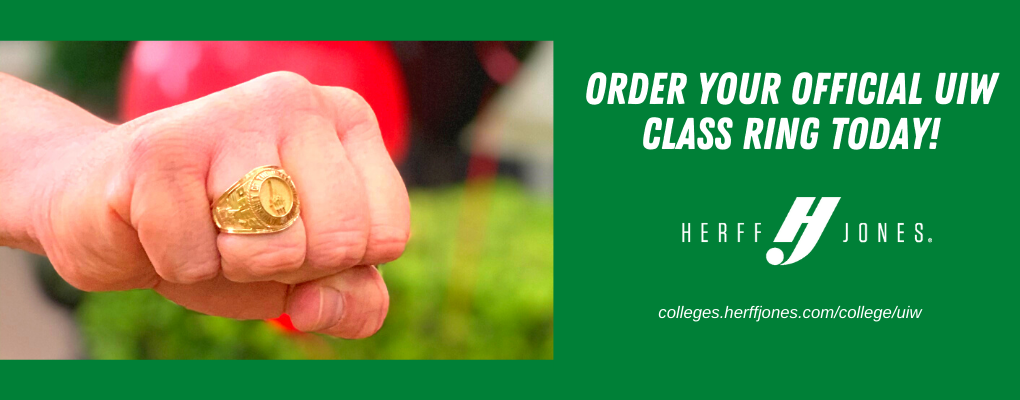 An image of a class ring with a banner that reads, "Order your official class ring today!"