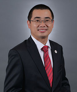 A headshot of Dr. Liu