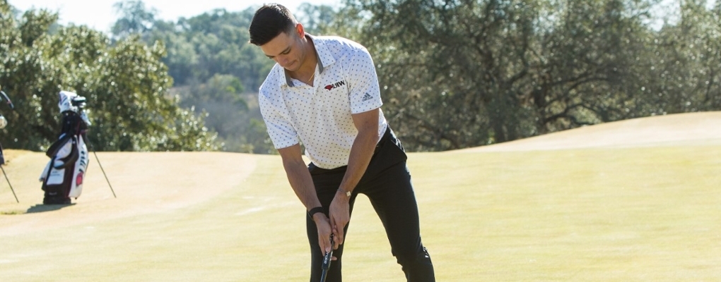 Christian Hernandez plays a game of golf