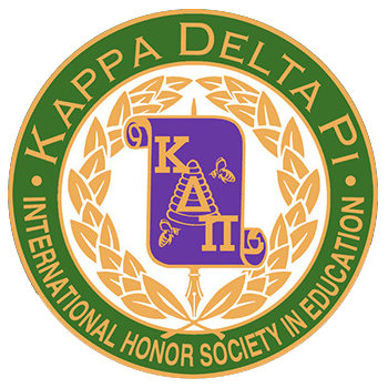 The Kappa Delta Pi (KDP), International education honor society logo