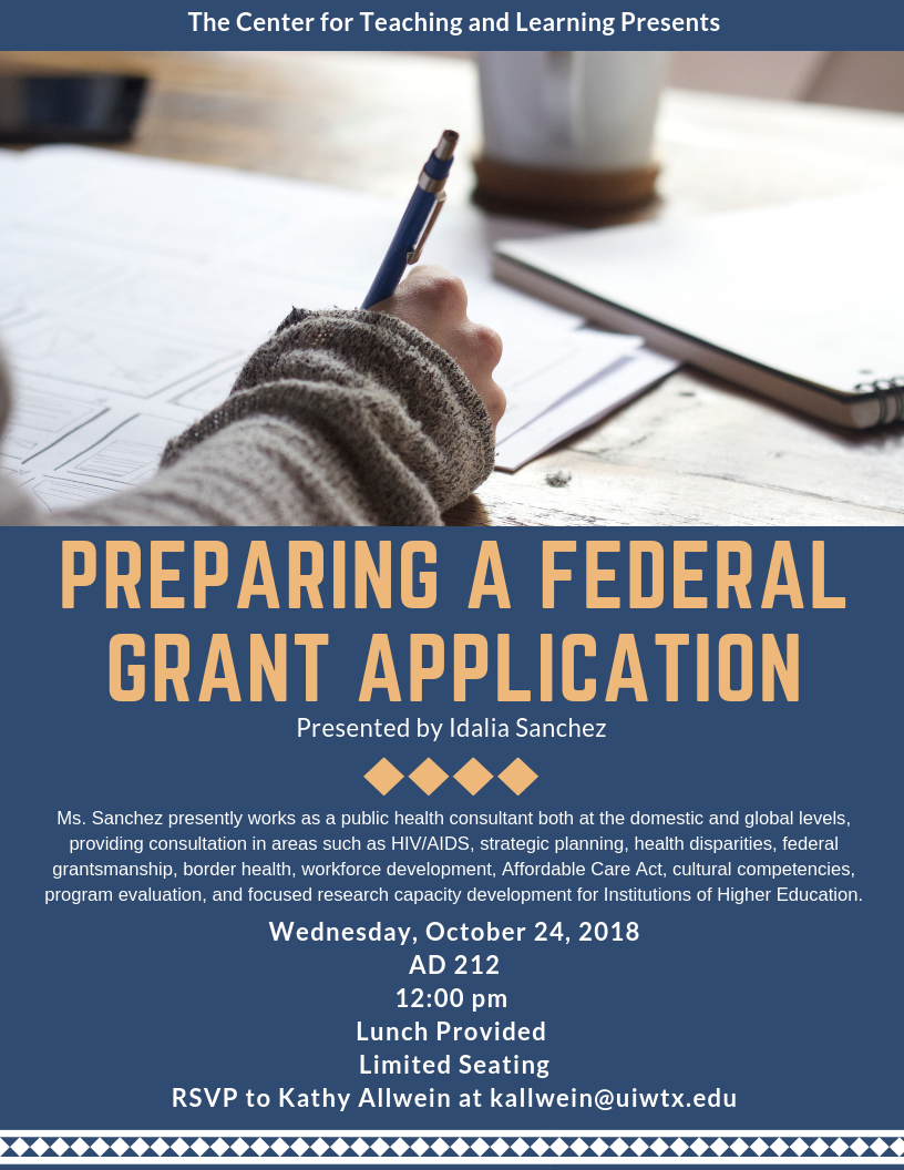 Preparing a Federal Grant Application UIW