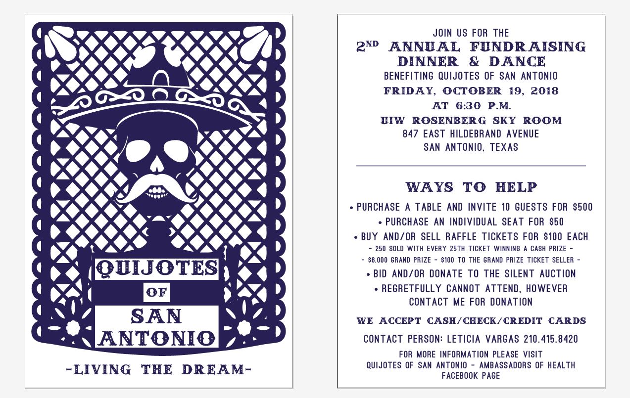 Quijotes of San Antonio for the 2nd Annual Fundraising Dinner & Dance