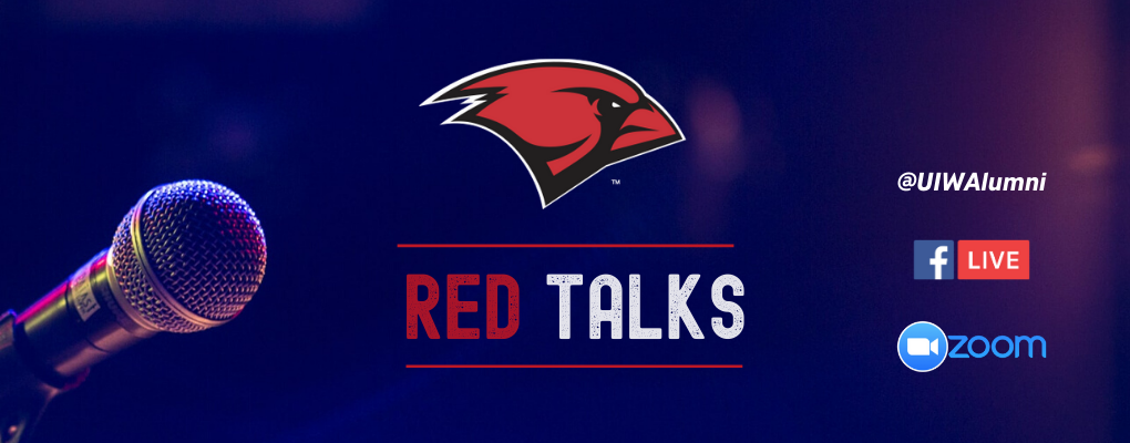 Red talks banner. Click on the image for an accessible pdf