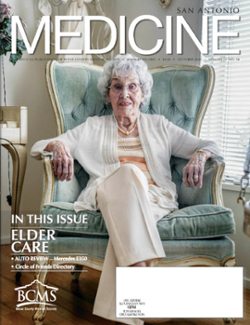 An image of a San Antonio Medicine's Elder Care issue cover
