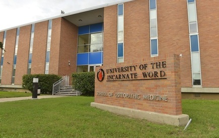 The exterior of the UIW School of Osteopathic Medicine