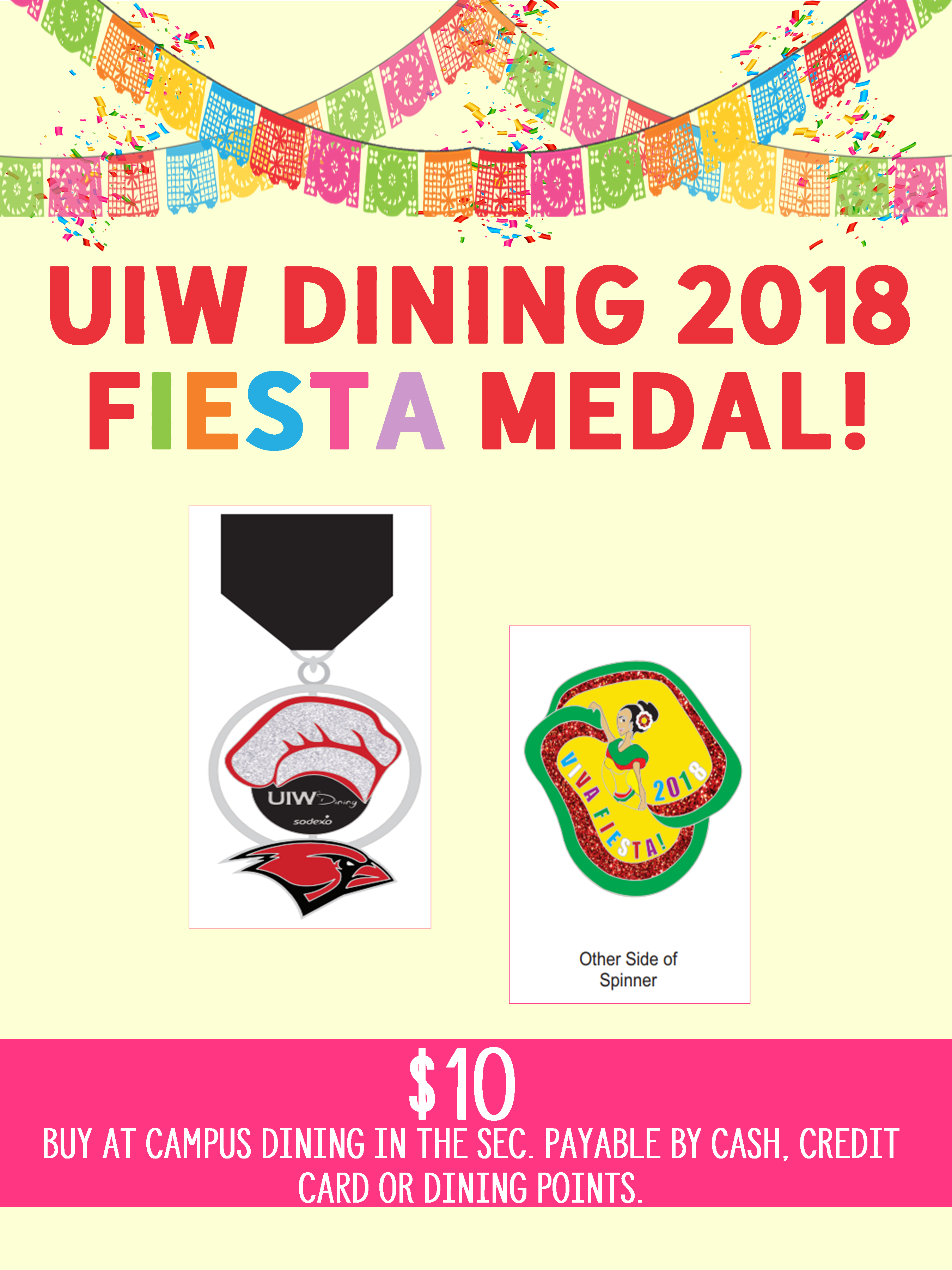 uiw campus dining fiesta medal 2018
