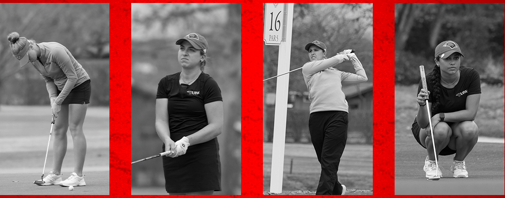 A collage of women's golf players