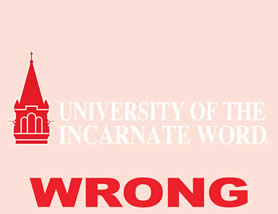 Incorrect UIW logo 1 for the University of the Incarnate Word