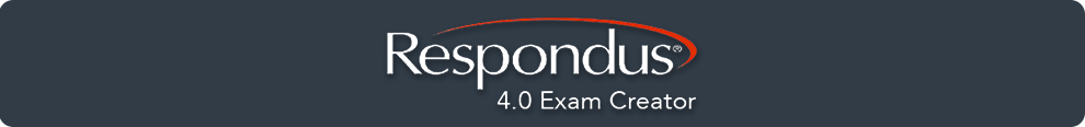 Respondus exam creator logo