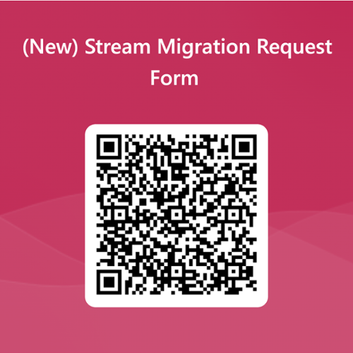 QR code to (New) Stream Migration form