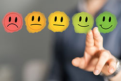 emojis displaying sad to happy